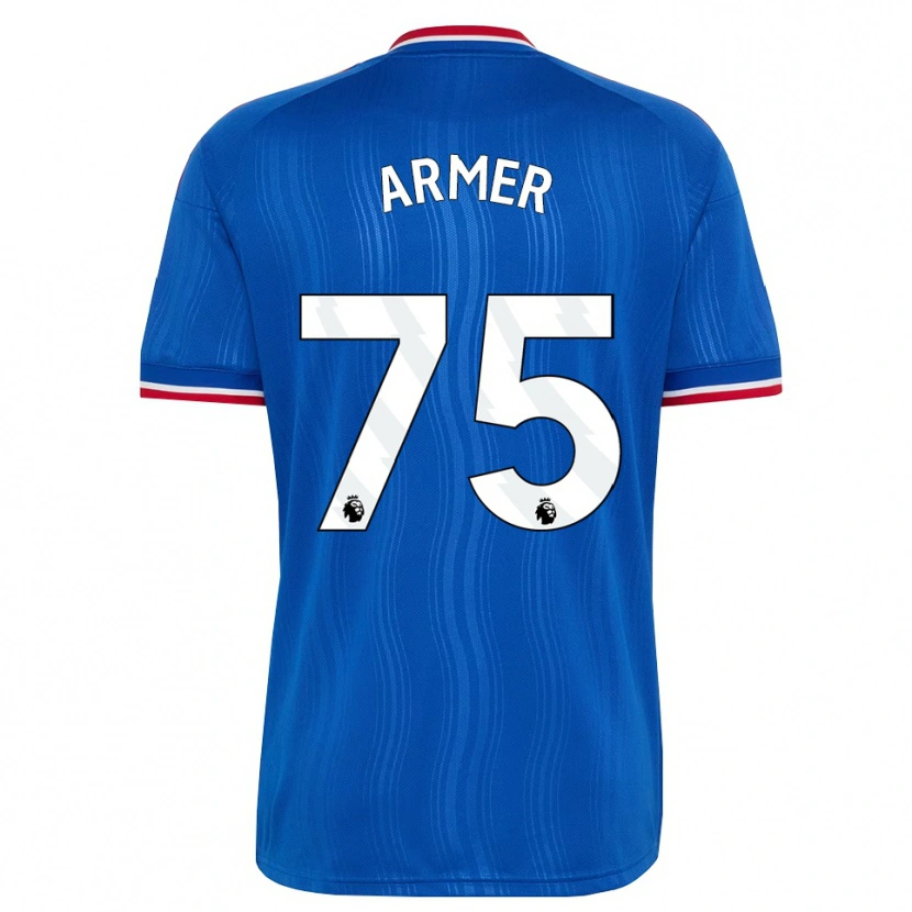 Danxen Mulher Camisola Daniel Armer #75 Azul Branco Vermelho Alternativa 2026/27 Camisa Brasil