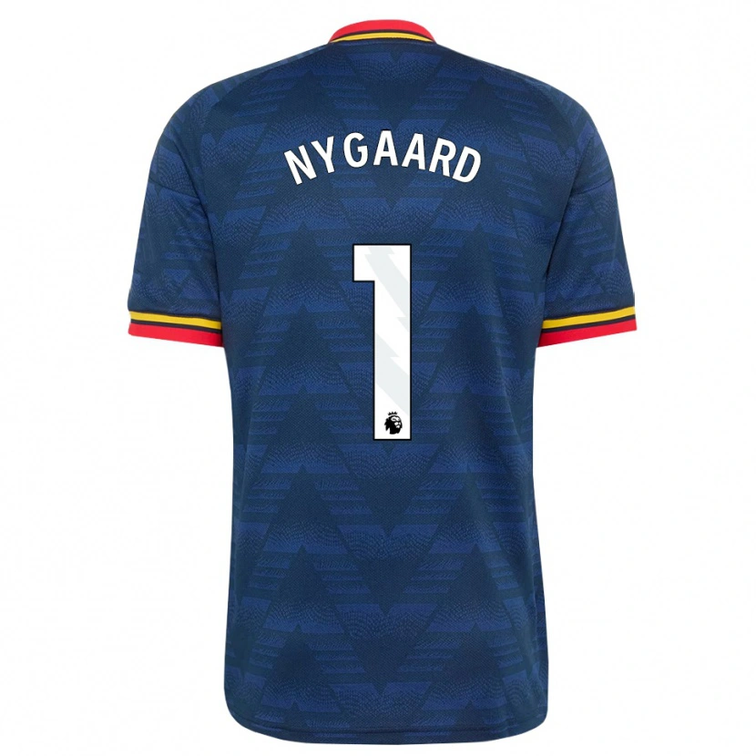 Danxen Mulher Camisola Lucas Nygaard #1 Midnightblue Amarelo Vermelho Alternativa 2026/27 Camisa Brasil