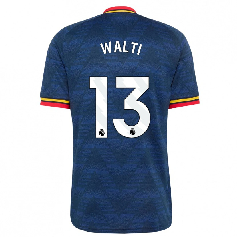 Danxen Mulher Camisola Lia Walti #13 Midnightblue Amarelo Vermelho Alternativa 2026/27 Camisa Brasil