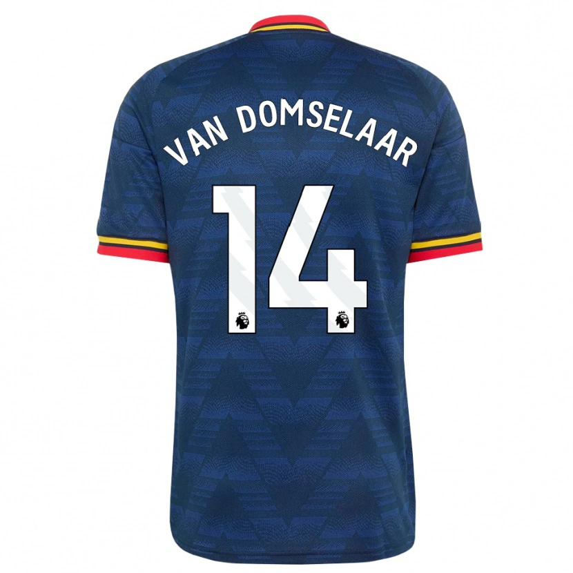 Danxen Mulher Camisola Daphne Van Domselaar #14 Midnightblue Amarelo Vermelho Alternativa 2026/27 Camisa Brasil