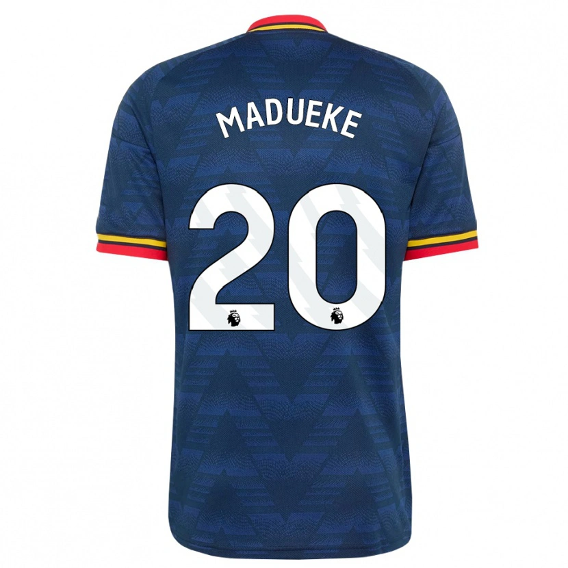 Danxen Mulher Camisola Noni Madueke #20 Midnightblue Amarelo Vermelho Alternativa 2026/27 Camisa Brasil