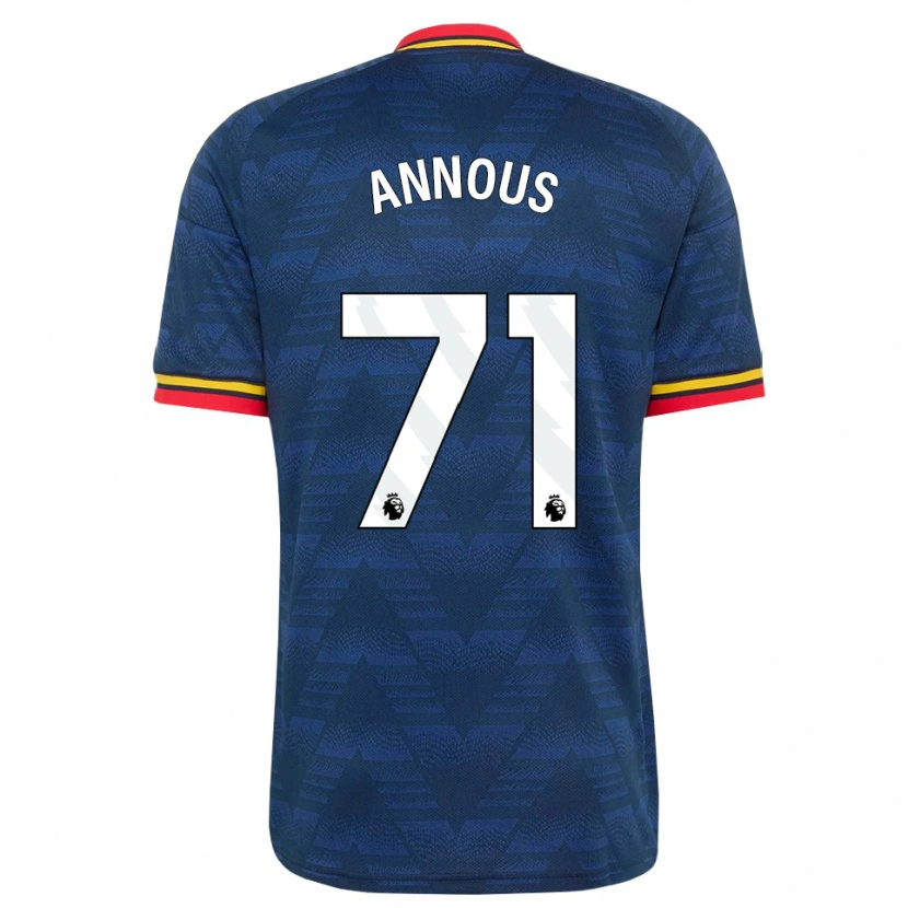 Danxen Mulher Camisola Andre Harriman-Annous #71 Midnightblue Amarelo Vermelho Alternativa 2026/27 Camisa Brasil