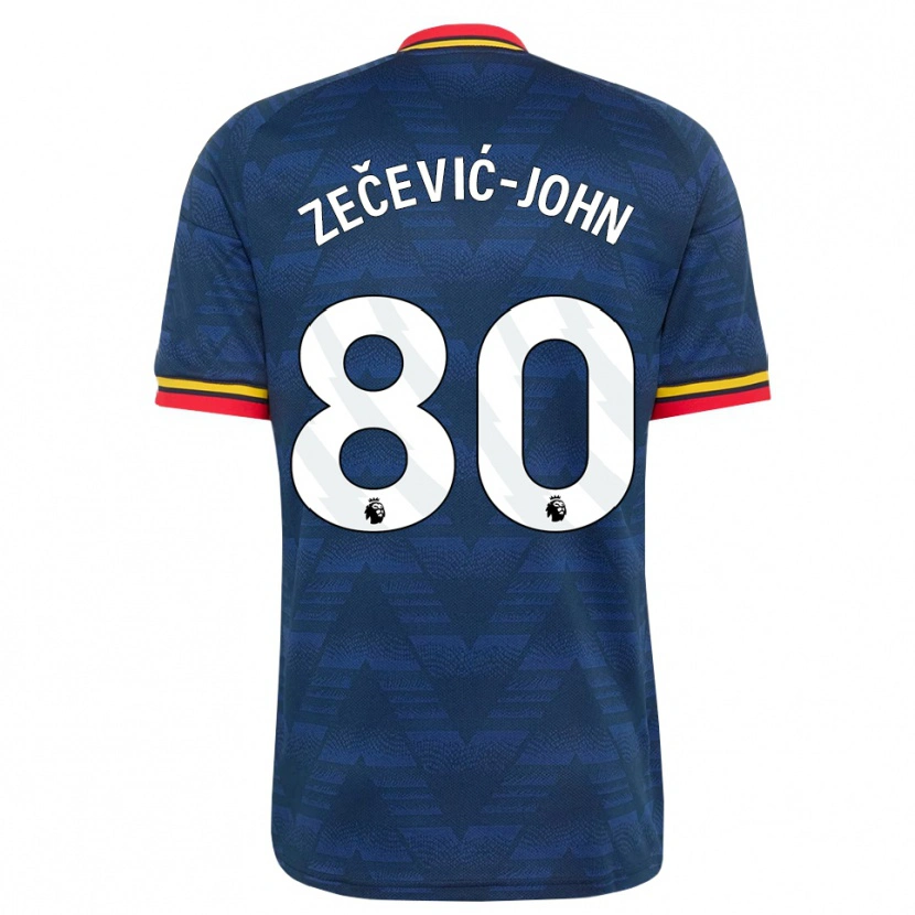 Danxen Mulher Camisola Louis Zečević-John #80 Midnightblue Amarelo Vermelho Alternativa 2026/27 Camisa Brasil