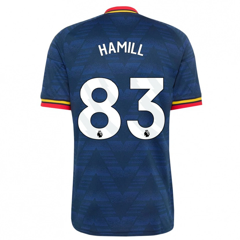 Danxen Mulher Camisola Callan Hamill #83 Midnightblue Amarelo Vermelho Alternativa 2026/27 Camisa Brasil