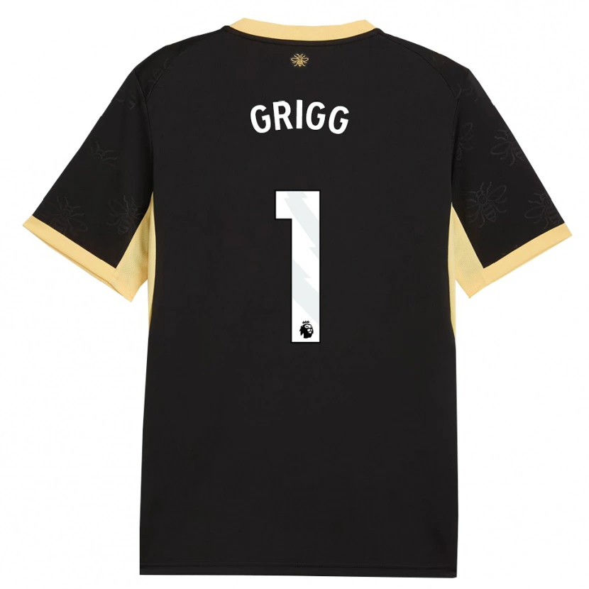 Danxen Mulher Camisola Finley Grigg #1 Preto Amarelo Alternativa 2026/27 Camisa Brasil