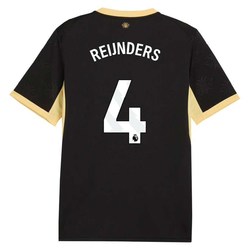 Danxen Mulher Camisola Tijjani Reijnders #4 Preto Amarelo Alternativa 2026/27 Camisa Brasil