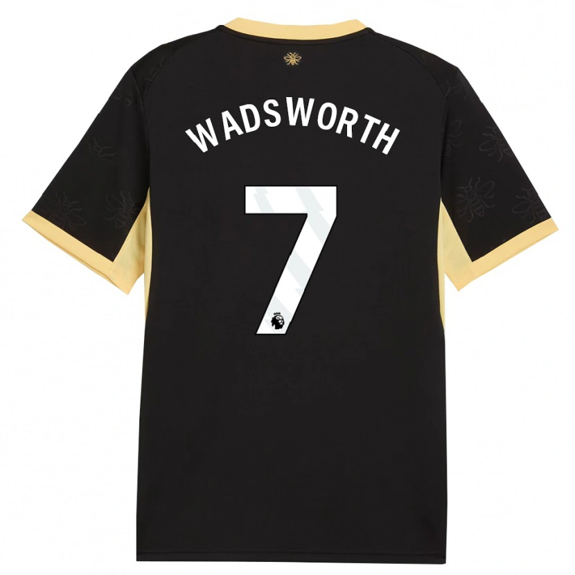 Danxen Mulher Camisola Sam Wadsworth #7 Preto Amarelo Alternativa 2026/27 Camisa Brasil