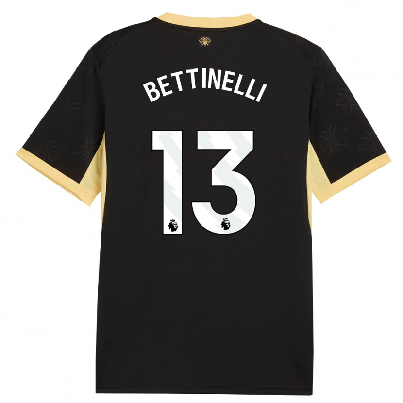 Danxen Mulher Camisola Marcus Bettinelli #13 Preto Amarelo Alternativa 2026/27 Camisa Brasil