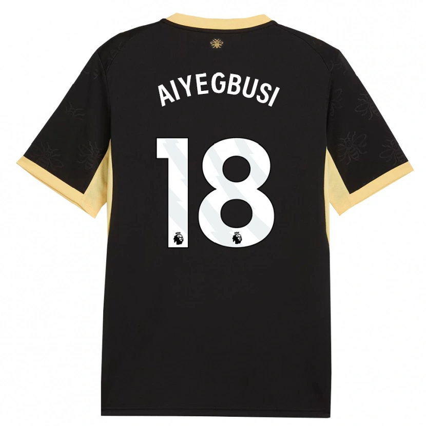 Danxen Mulher Camisola Tirenioluwa Aiyegbusi #18 Preto Amarelo Alternativa 2026/27 Camisa Brasil