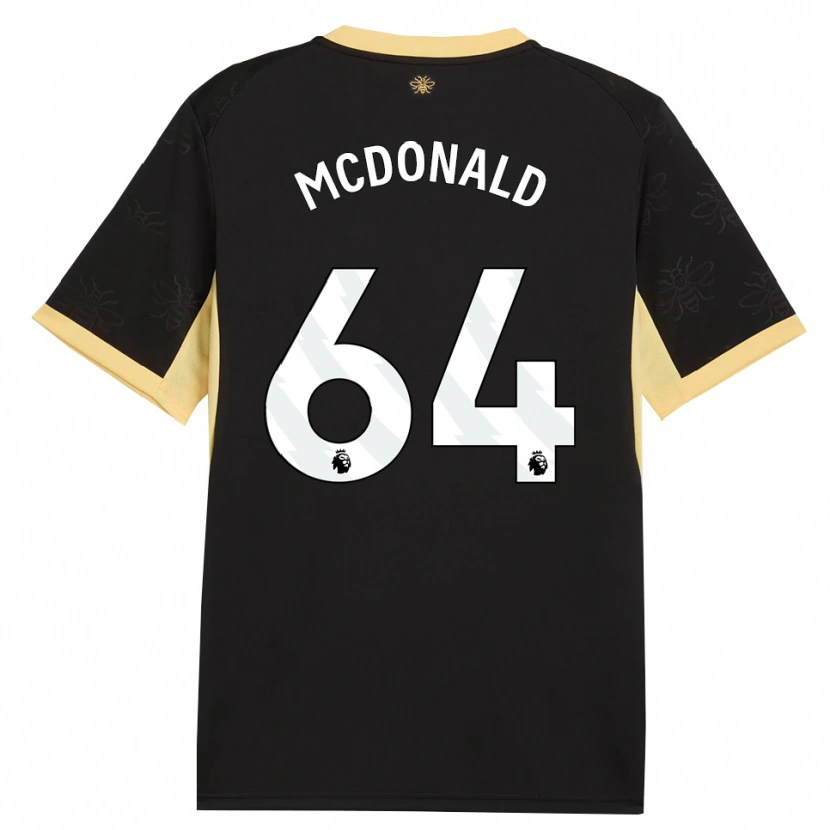Danxen Mulher Camisola Rowan Mcdonald #64 Preto Amarelo Alternativa 2026/27 Camisa Brasil