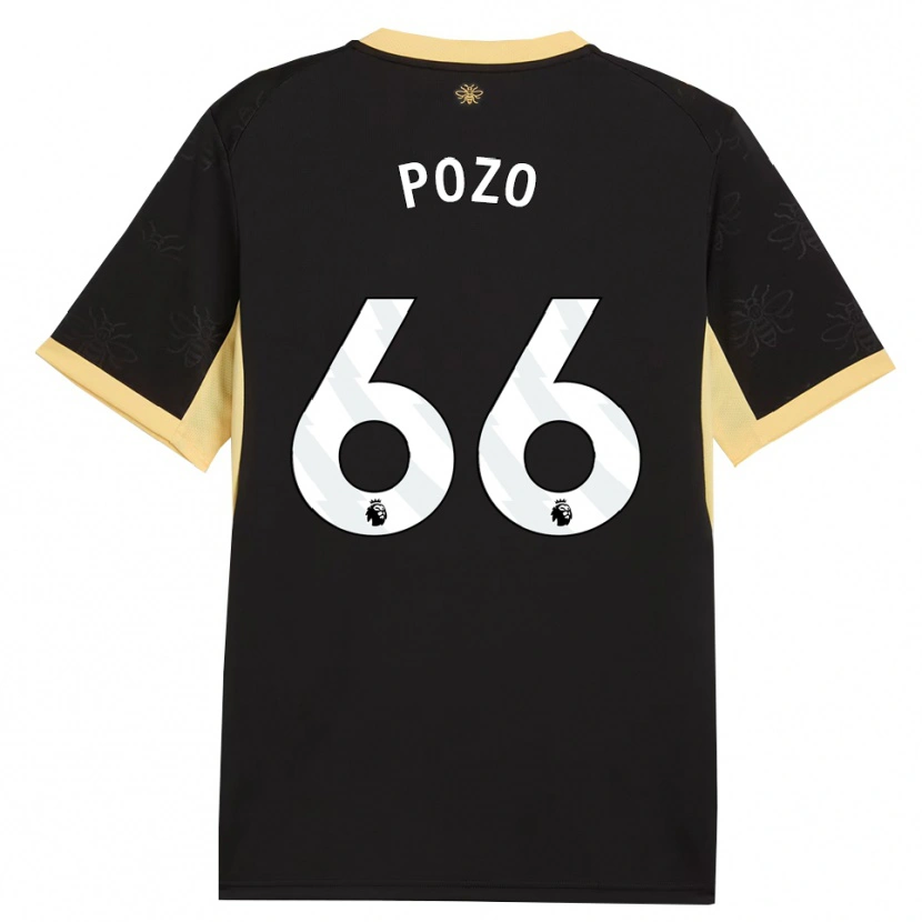 Danxen Mulher Camisola Iker Pozo #66 Preto Amarelo Alternativa 2026/27 Camisa Brasil