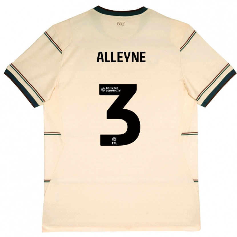 Danxen Mulher Camisola Max Alleyne #3 Beige Borgonha Alternativa 2026/27 Camisa Brasil