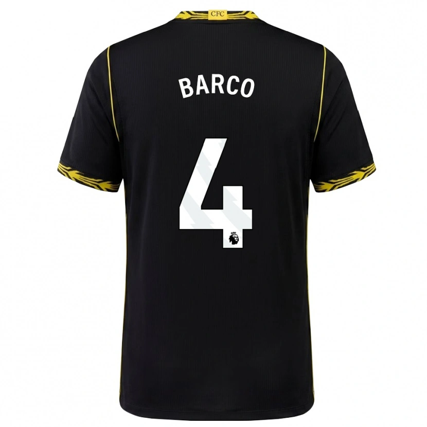 Danxen Mulher Camisola Valentín Barco #4 Preto Amarelo Alternativa 2026/27 Camisa Brasil