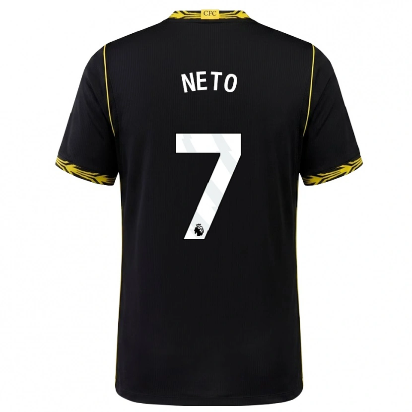 Danxen Mulher Camisola Pedro Neto #7 Preto Amarelo Alternativa 2026/27 Camisa Brasil