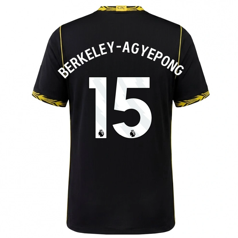 Danxen Mulher Camisola Jeremiah Berkeley-Agyepong #15 Preto Amarelo Alternativa 2026/27 Camisa Brasil