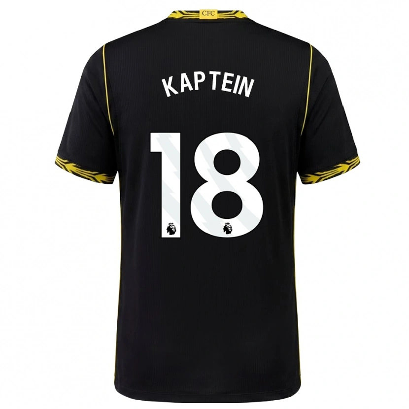 Danxen Mulher Camisola Wieke Kaptein #18 Preto Amarelo Alternativa 2026/27 Camisa Brasil