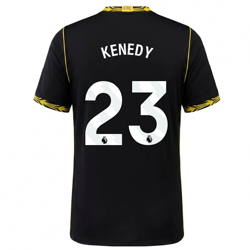 Danxen Mulher Camisola Robert Kenedy #23 Preto Amarelo Alternativa 2026/27 Camisa Brasil