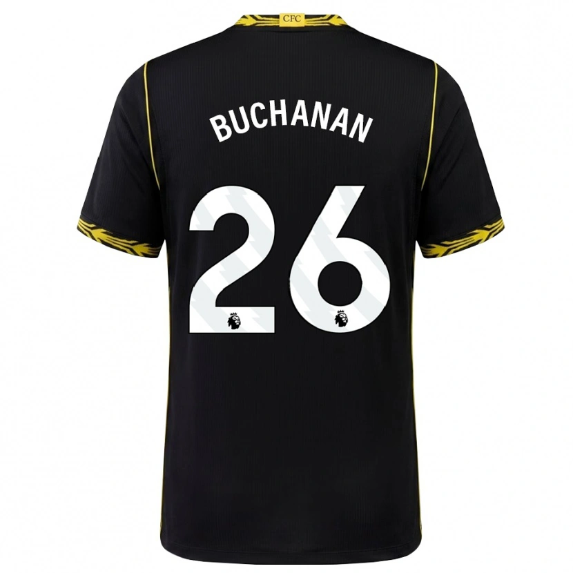 Danxen Mulher Camisola Kadeisha Buchanan #26 Preto Amarelo Alternativa 2026/27 Camisa Brasil