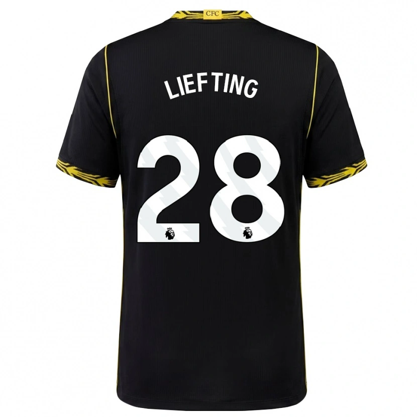 Danxen Mulher Camisola Femke Liefting #28 Preto Amarelo Alternativa 2026/27 Camisa Brasil