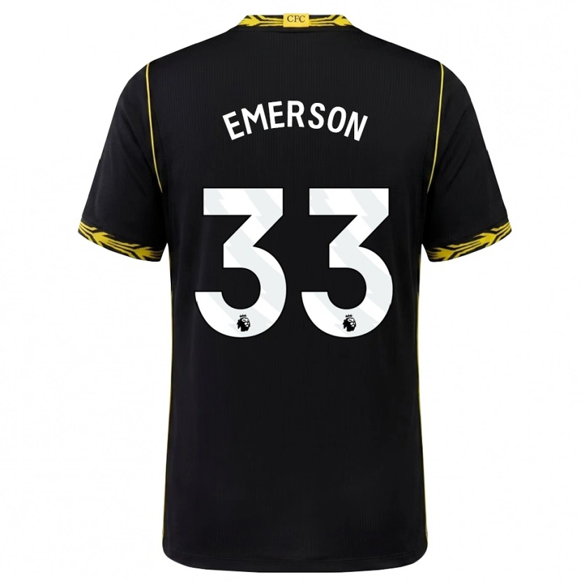 Danxen Mulher Camisola Emerson #33 Preto Amarelo Alternativa 2026/27 Camisa Brasil