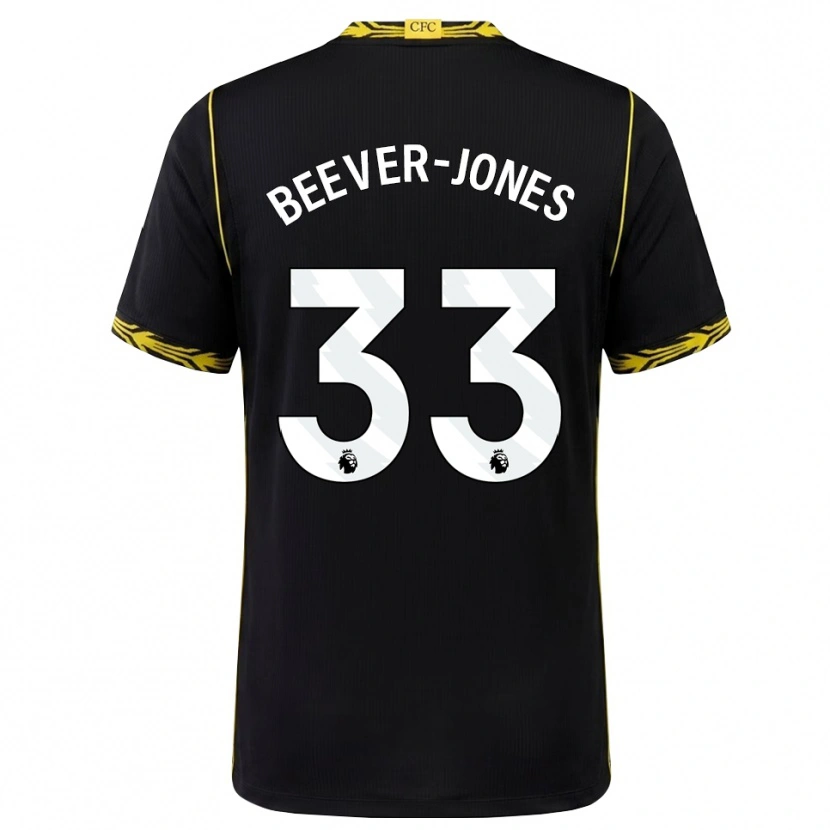 Danxen Mulher Camisola Aggie Beever-Jones #33 Preto Amarelo Alternativa 2026/27 Camisa Brasil