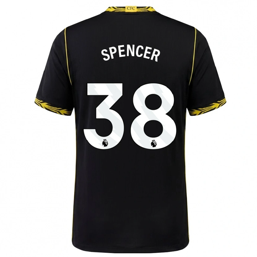 Danxen Mulher Camisola Becky Spencer #38 Preto Amarelo Alternativa 2026/27 Camisa Brasil