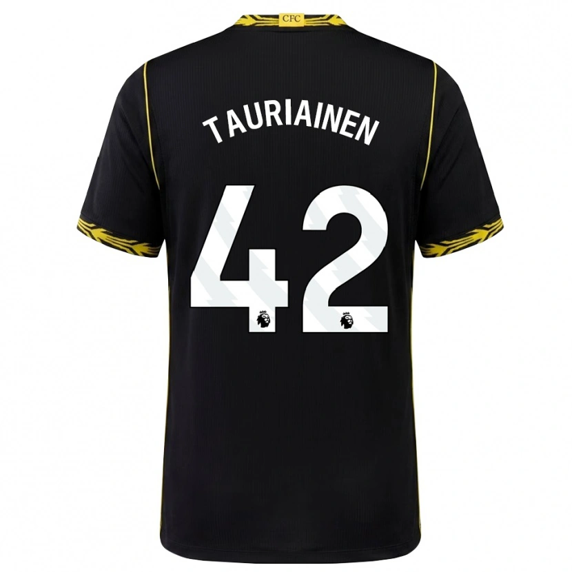 Danxen Mulher Camisola Jimi Tauriainen #42 Preto Amarelo Alternativa 2026/27 Camisa Brasil