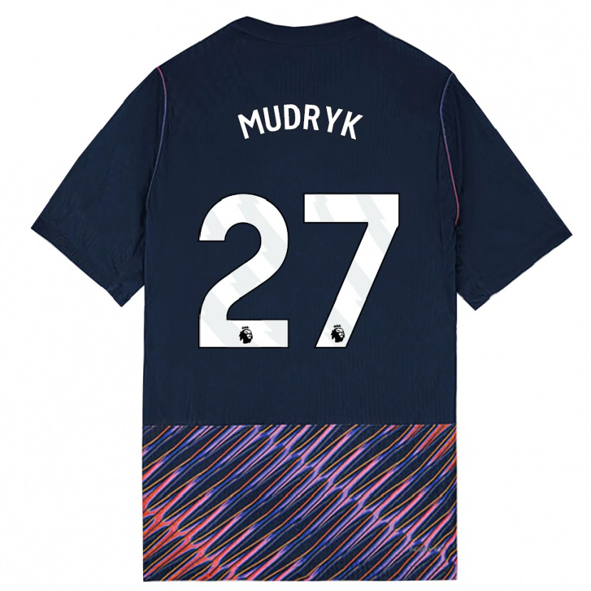Danxen Mulher Camisola Mykhaylo Mudryk #27 Azul Real Branco Alternativa 2026/27 Camisa Brasil