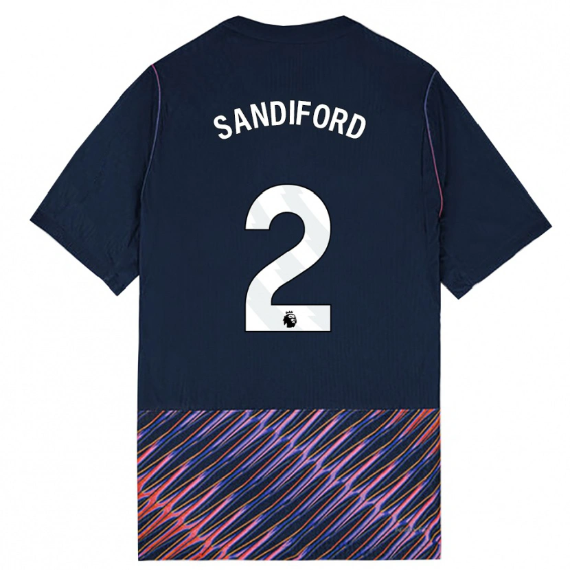 Danxen Mulher Camisola Oscar Sandiford #2 Azul Real Branco Alternativa 2026/27 Camisa Brasil