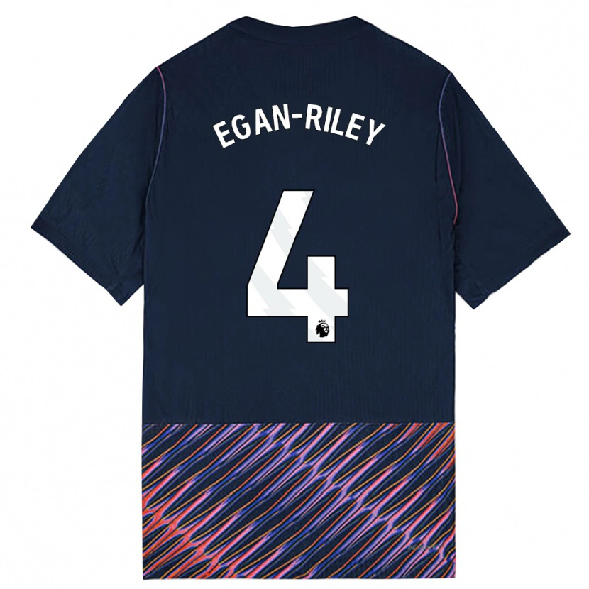 Danxen Mulher Camisola Roman Egan-Riley #4 Azul Real Branco Alternativa 2026/27 Camisa Brasil