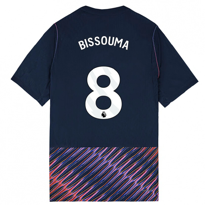 Danxen Mulher Camisola Yves Bissouma #8 Azul Real Branco Alternativa 2026/27 Camisa Brasil