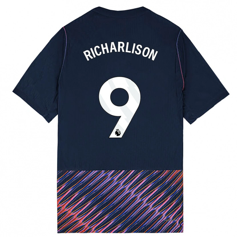 Danxen Mulher Camisola Richarlison De Andrade #9 Azul Real Branco Alternativa 2026/27 Camisa Brasil
