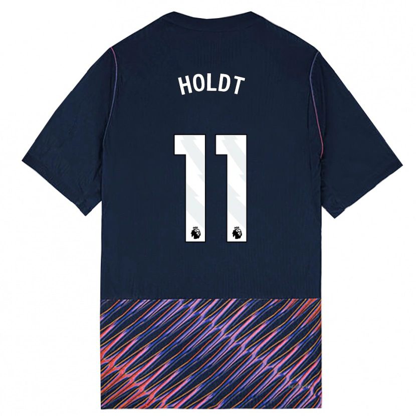 Danxen Mulher Camisola Olivia Holdt #11 Azul Real Branco Alternativa 2026/27 Camisa Brasil