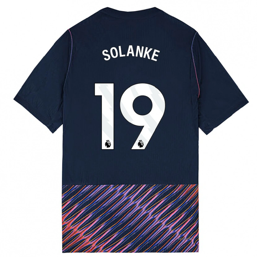Danxen Mulher Camisola Dominic Solanke #19 Azul Real Branco Alternativa 2026/27 Camisa Brasil