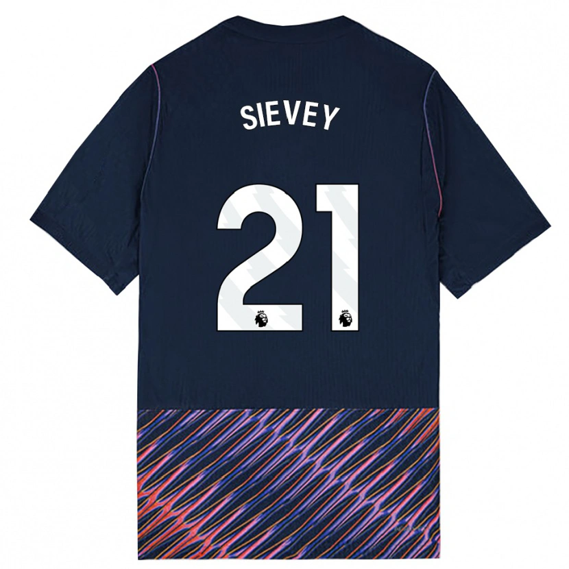Danxen Mulher Camisola Max Sievey #21 Azul Real Branco Alternativa 2026/27 Camisa Brasil