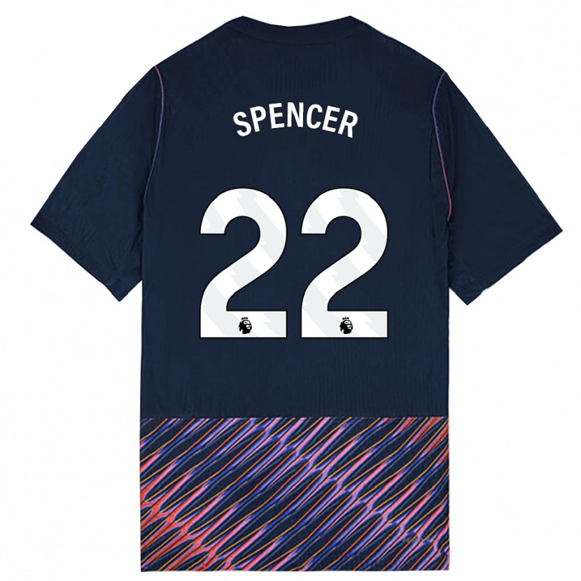 Danxen Mulher Camisola Rebecca Spencer #22 Azul Real Branco Alternativa 2026/27 Camisa Brasil