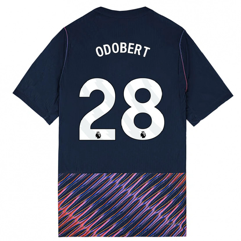 Danxen Mulher Camisola Wilson Odobert #28 Azul Real Branco Alternativa 2026/27 Camisa Brasil
