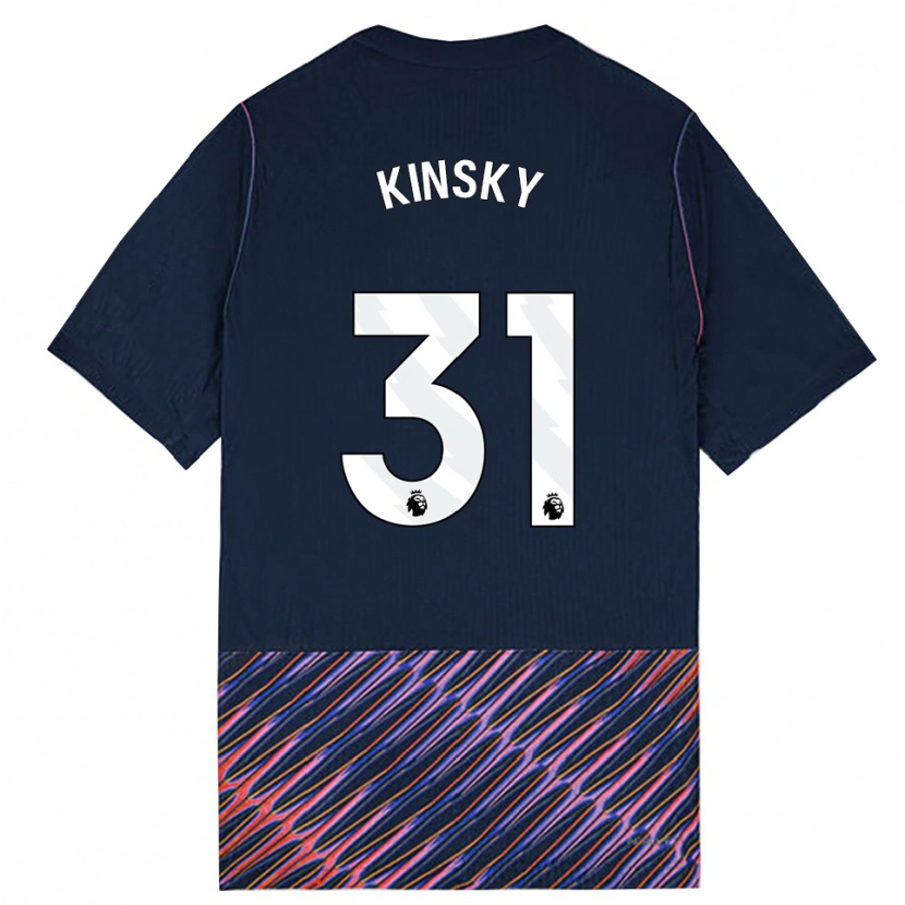 Danxen Mulher Camisola Antonín Kinský #31 Azul Real Branco Alternativa 2026/27 Camisa Brasil