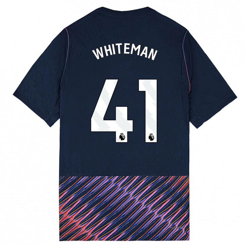 Danxen Mulher Camisola Alfie Whiteman #41 Azul Real Branco Alternativa 2026/27 Camisa Brasil