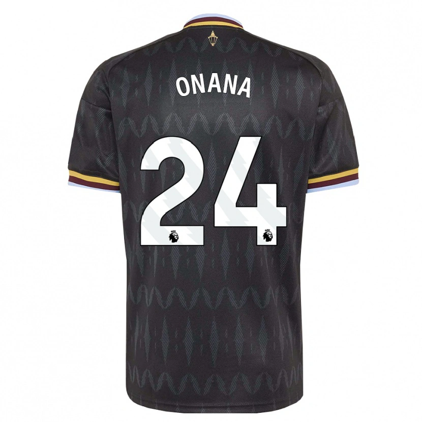 Danxen Mulher Camisola Amadou Onana #24 Cornflowerblue Preto Amarelo Alternativa 2026/27 Camisa Brasil