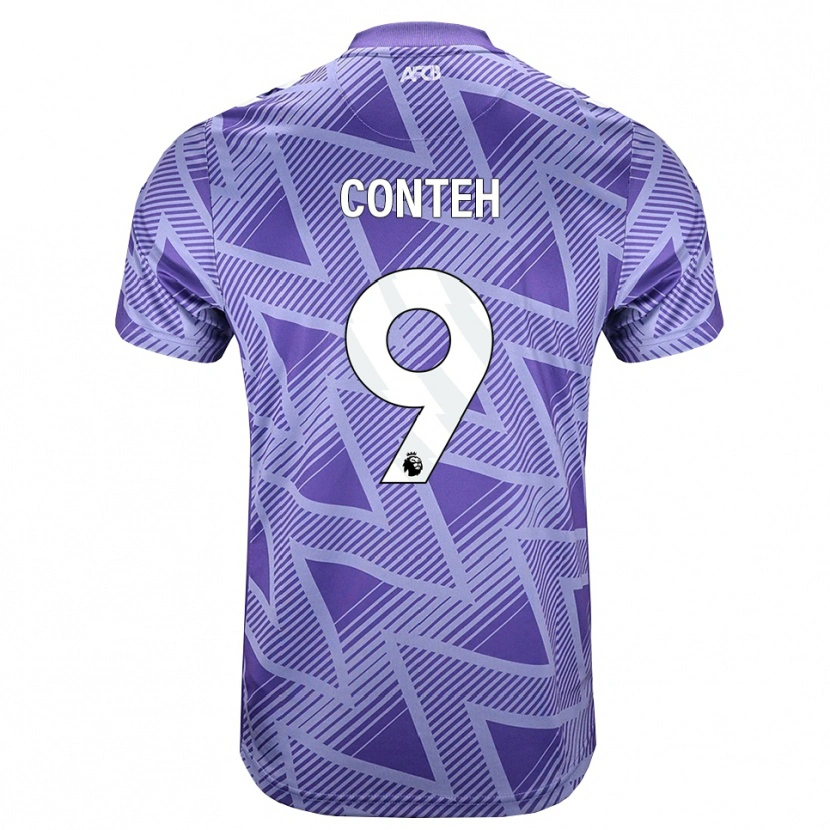 Danxen Mulher Camisola Jalil Conteh #9 Palevioletred Branco Alternativa 2026/27 Camisa Brasil