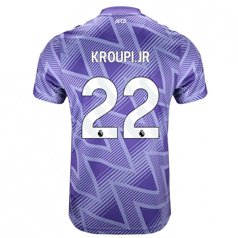 Danxen Mulher Camisola Junior Kroupi #22 Palevioletred Branco Alternativa 2026/27 Camisa Brasil