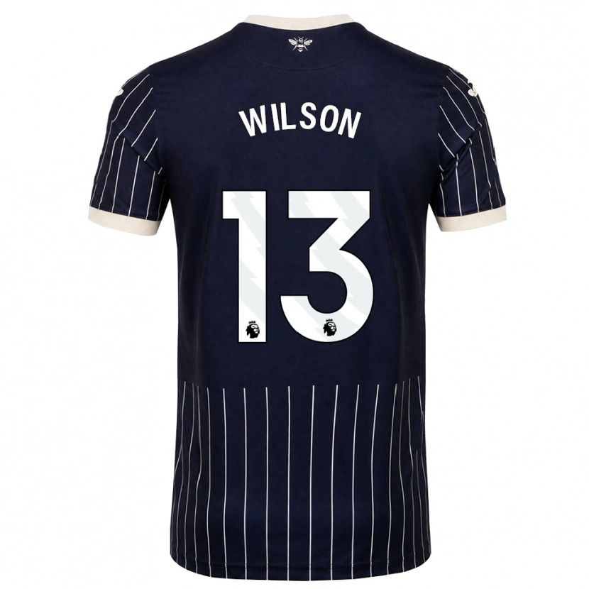 Danxen Mulher Camisola Callum Wilson #13 Preto Branco Alternativa 2026/27 Camisa Brasil