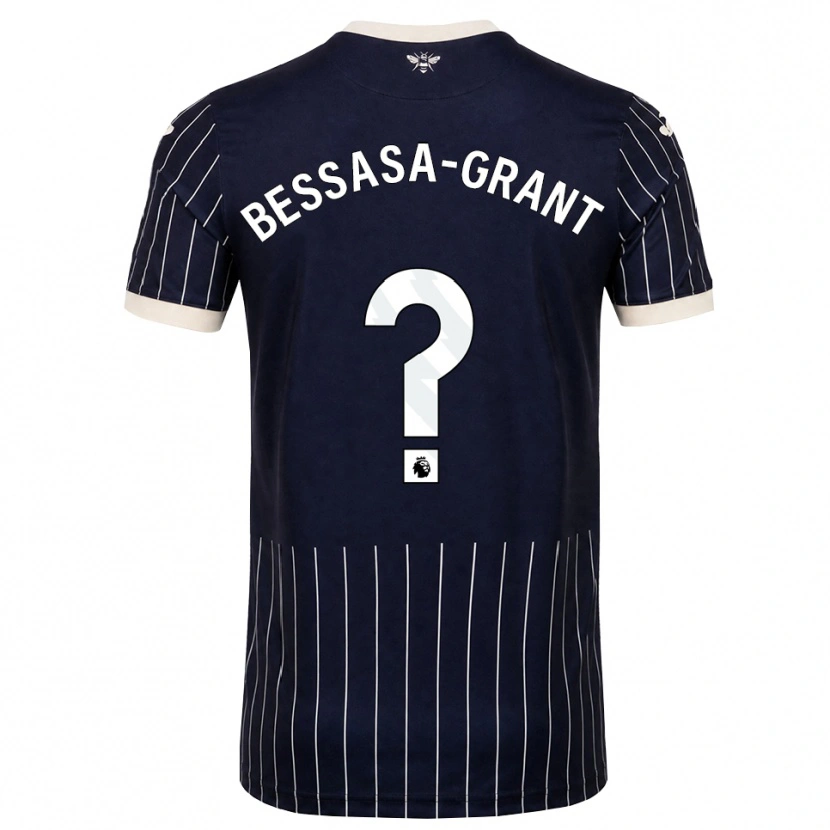 Danxen Mulher Camisola Mekhai Bessasa-Grant #0 Preto Branco Alternativa 2026/27 Camisa Brasil