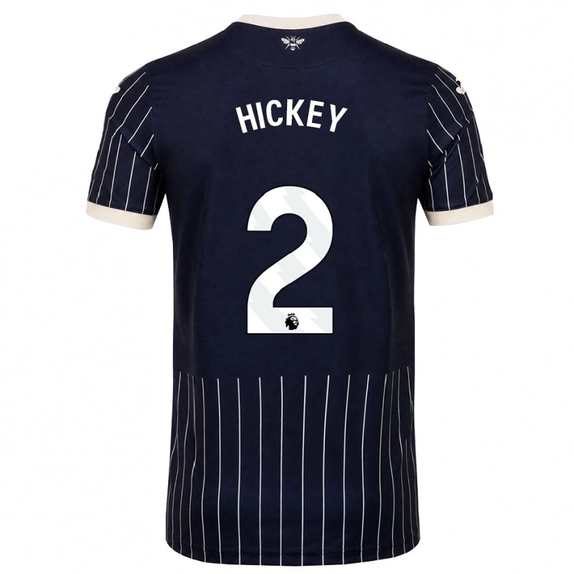 Danxen Mulher Camisola Aaron Hickey #2 Preto Branco Alternativa 2026/27 Camisa Brasil