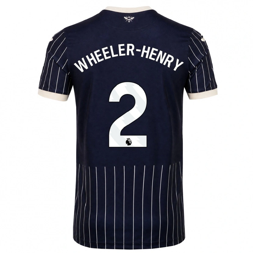 Danxen Mulher Camisola Joseph Wheeler-Henry #2 Preto Branco Alternativa 2026/27 Camisa Brasil