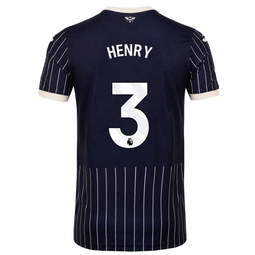 Danxen Mulher Camisola Rico Henry #3 Preto Branco Alternativa 2026/27 Camisa Brasil
