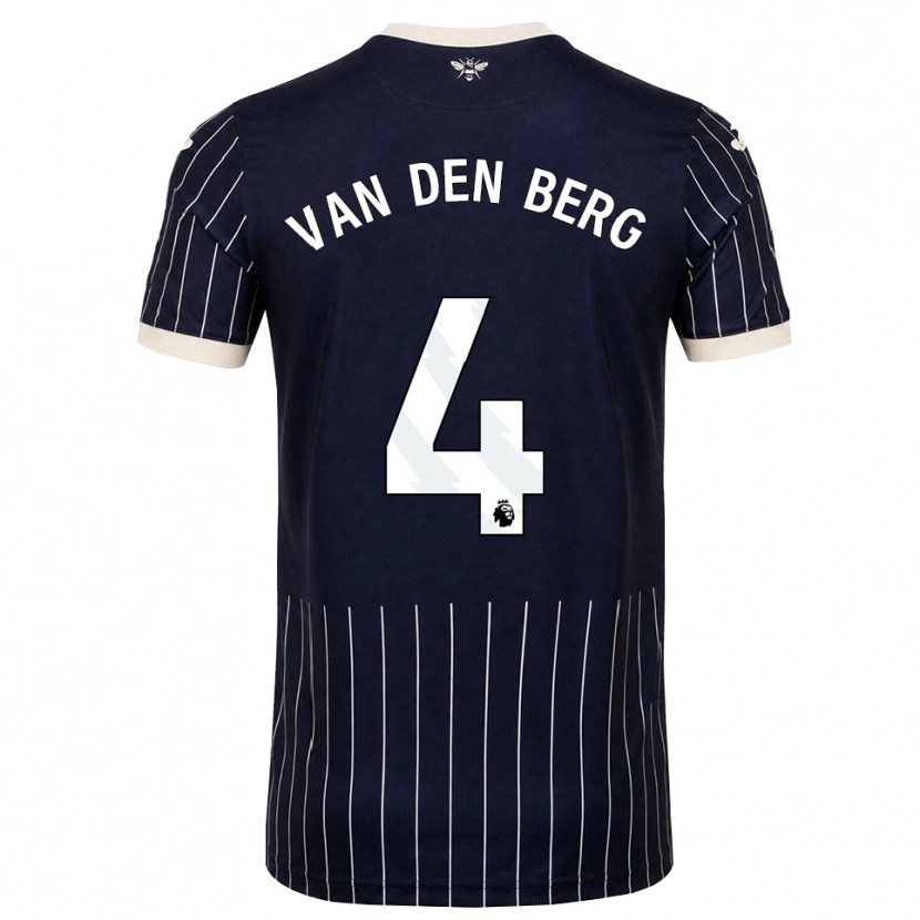 Danxen Mulher Camisola Sepp Van Den Berg #4 Preto Branco Alternativa 2026/27 Camisa Brasil