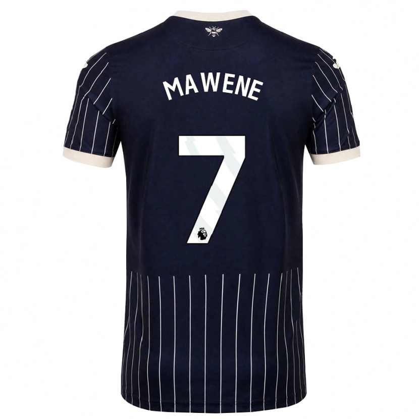 Danxen Mulher Camisola Theo Mawene #7 Preto Branco Alternativa 2026/27 Camisa Brasil