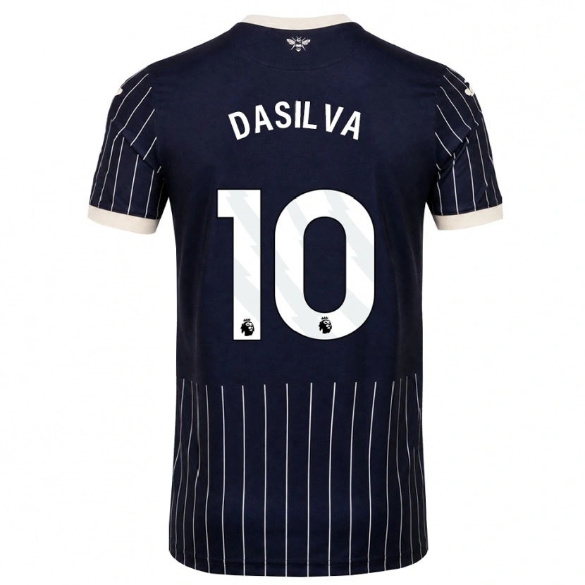 Danxen Mulher Camisola Josh Dasilva #10 Preto Branco Alternativa 2026/27 Camisa Brasil